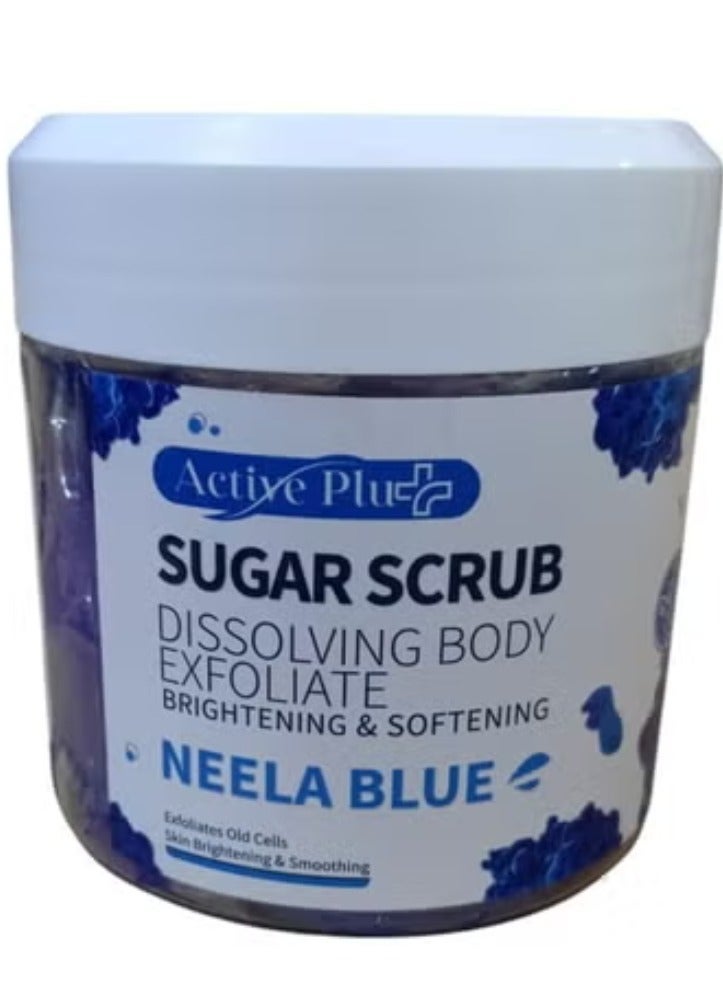 اكتيف بلس مقشر السكر للجسم بالنيلة الزرقاء مقشر ومنعم 600 جم - Image 2